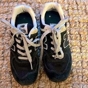 Navy blue boys new balance sneakers size 2